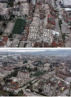 😔 تصاویری تلخ از حجم خرابی‌های زلزله ترکیه