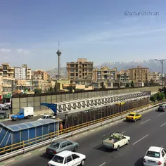 The #Milad tower seen from [near] the #Gisha bridge over 