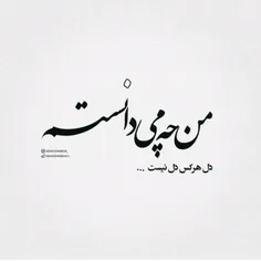 هر کــــــسی‌ به نوعــــــی تــــــنهاست.....😔 