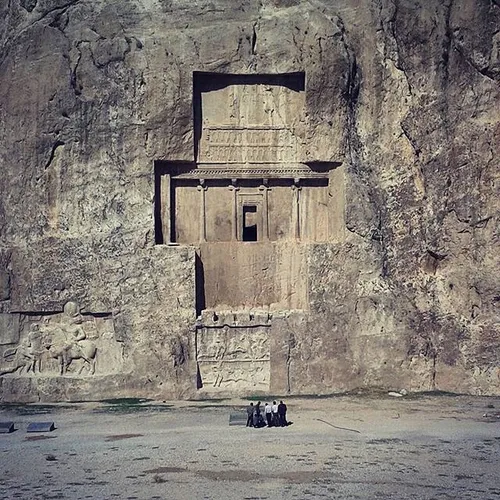 Remains of an ancient necropolis called Naqsh-e Rostam, l