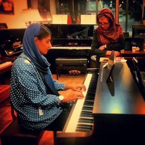 A piano class at Niavaran Cultural Center. Tehran, Iran. 