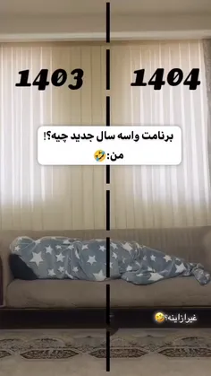 برنامم برای ورود به سال جدید 🤣