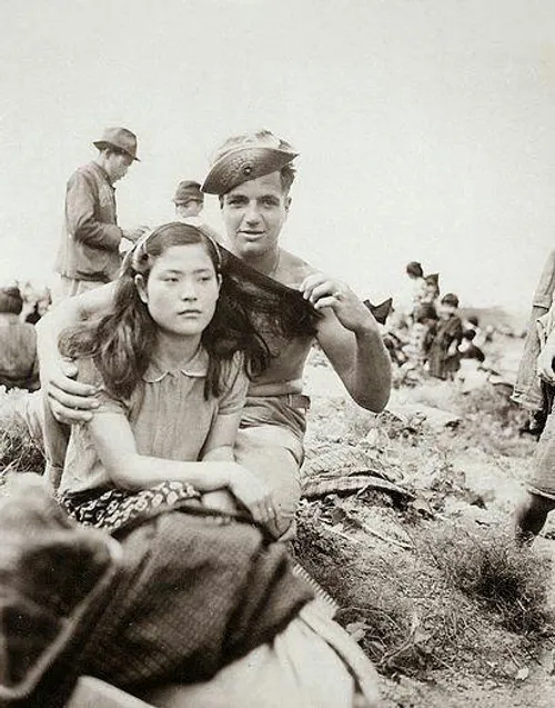 ‏- دختران ژاپنی مجبور بودند اسباب عیش سربازان آمریکایی با