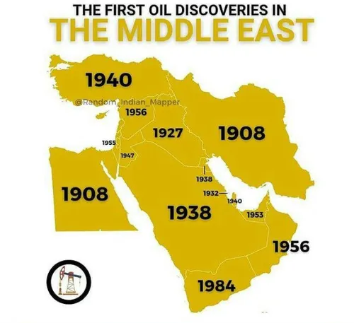 اولین اکتشافات نفت در خاورمیانه