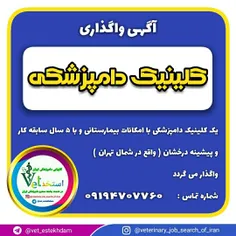 واگذاری یک کلینیک دامپزشکی با امکانات بیمارستانی و با ۵ س