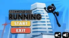 بازی stickman roof running برای اندروید