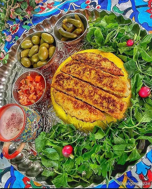 کباب تابه ای مرغ🍗 شام خوشمزه❤🍁