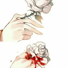 عشق یعنی فشار دادن گل رزی که دوست دارید... 