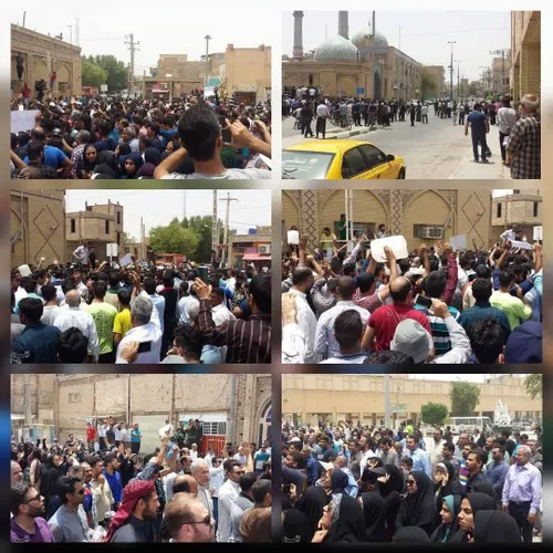 🚩 خوزستان| تجمع مردم مقابل مسجد جامع خرمشهر؛ کیفیت آب شرب