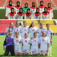 فوتبال دختران ایران و فلسطین در نوجوانان آسیا