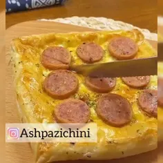 🍕֍ 𓇑پیتزا تک نفره(با کمترین امکانات تو خونه درست کنید