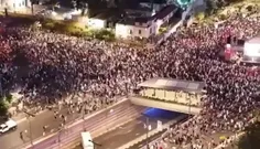 🎬 هزاران صهیونیست در تل‌آویو علیه نتانیاهو تظاهرات کردند