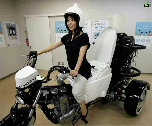 رونمایی از یک موتور سه چرخه توالتی در ژاپن که سوخت آن با 