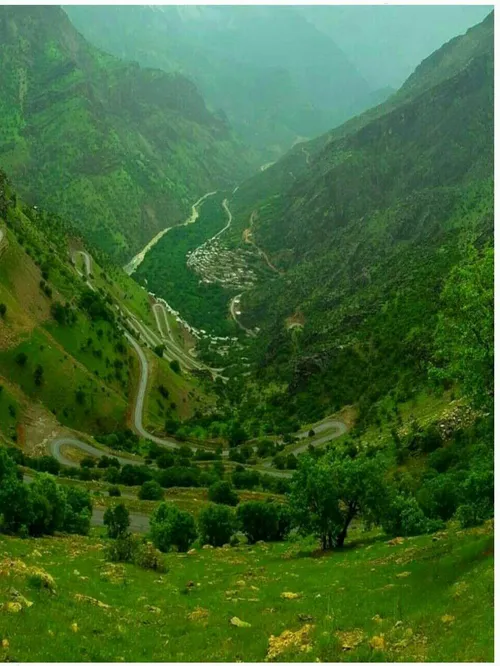 طبیعت زیبای روستای بلبر در منطقه اورامان کردستان....