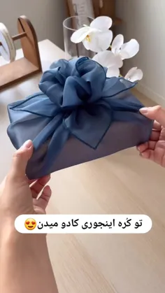 وقتی با پارچه اینقدر خوشگل میشه کاغذ چرا !!! 🤔