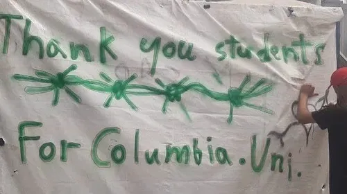 تشکر مردم غزه از دانشجویان کلمبیا و سایر دانشجویان دانشگا