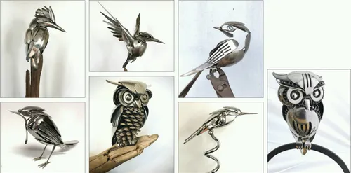 هنر و خلاقیت با چنگال فلز ایده خلاقانه هنرنمایی