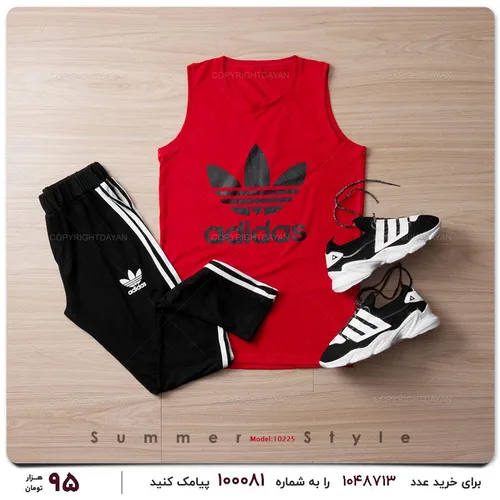 ست تاپ و شلوار زنانه Adidas مدل 10225 - خاص باش مارکت