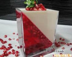 ژله و کرم انار شب یلدا