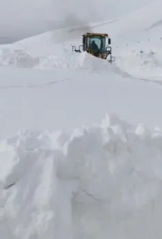حجم برف در مرز کیله سردشت