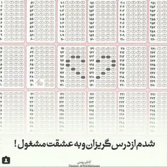 شدم از درس گریزان و به عشقت مشغول 