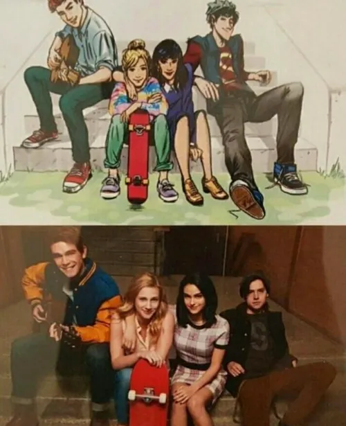 riverdale drawing comics archie andrews betty cooper vero