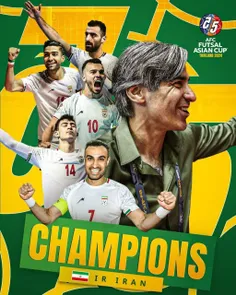 📸 پوستر AFC بعد از قهرمانی تیم ملی فوتسال ایران در جام مل