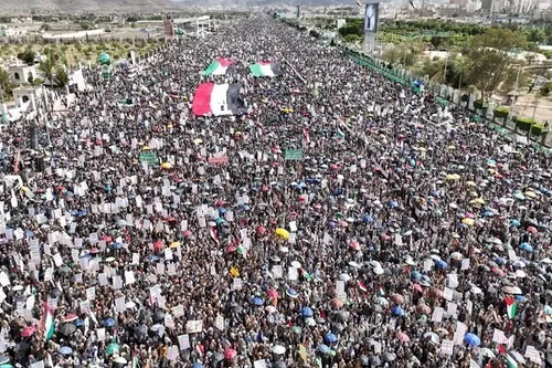 💠راهپیمایی میلیونی یمنی ها در حمایت از غزه و علیه مثلث شوم....💠
