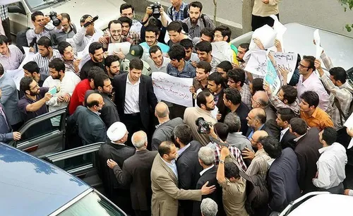 هاشمی رفسنجانی و حسن خمینی که روز گذشته در مسیر استان گلس