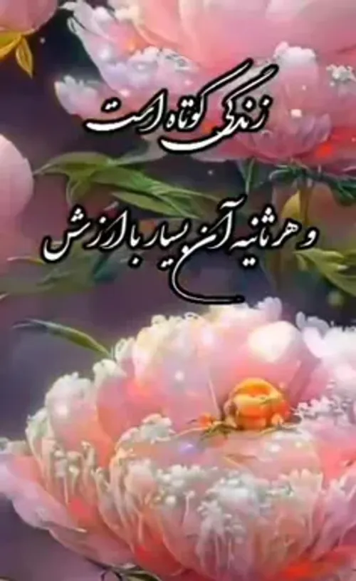 زندگی کوتاه است⚘️🌼⚘️