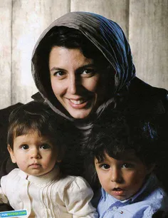 لیلا حاتمی در کنار دو فرزندش