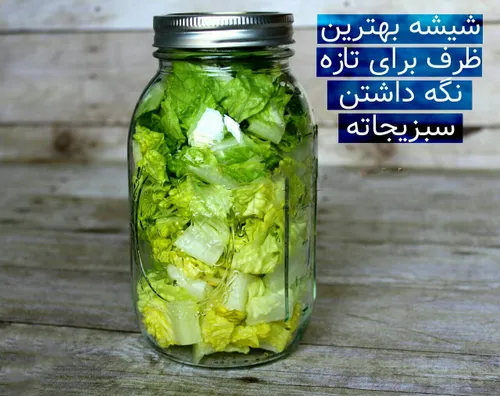 شیشه بهترین ظرف برای تازه نگه داشتن سبزیجاته !