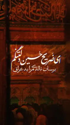 ای ضریح حسین دلتنگم