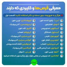 این راهنما رو برای خودتون ذخیره کنید که بدونین چه قرصی بر