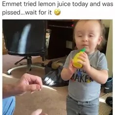 وقتی اب لیمو ترش میخوری