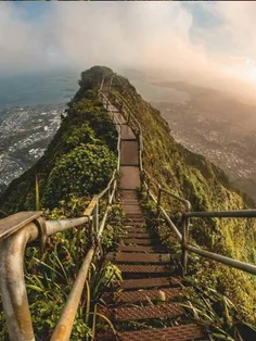 تصویری از 3922 پله ، در یکی از جزایر #هاوایی به نام اوآهو