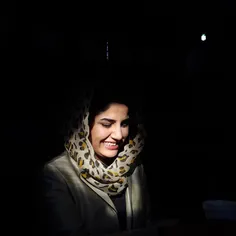 Maryam Sama, young Afghan TV presenter, sips her tea afte