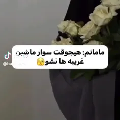 من :نه مامان کی دیدی من سوار ماشین غریبه ها بشم 🤗