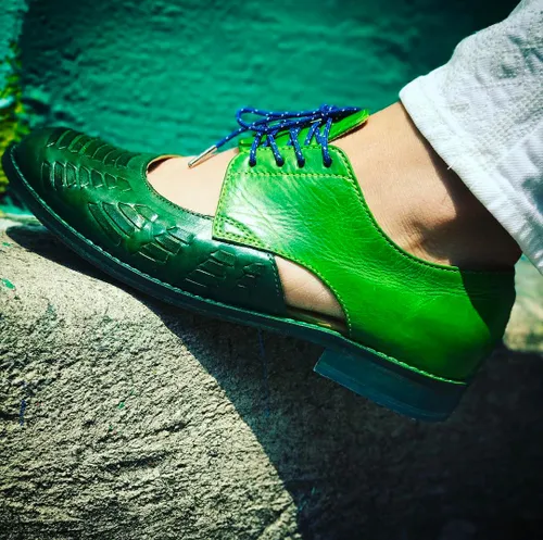 کفش مد دختر پسر سبز