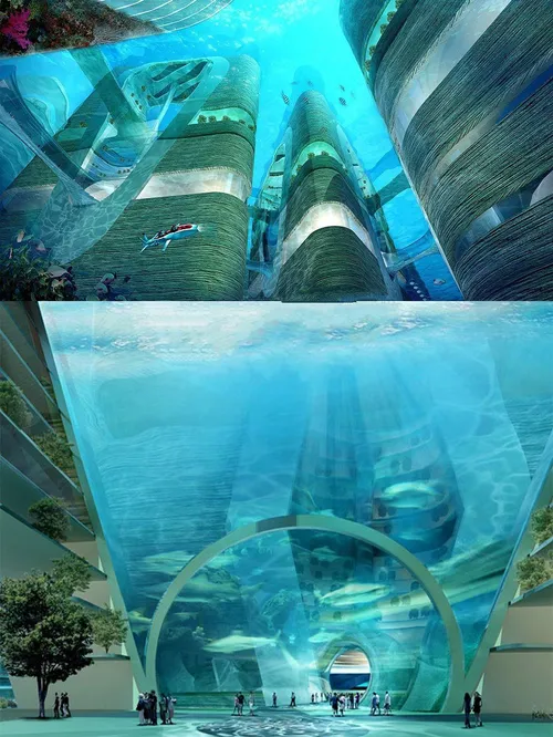 چین طرح شهری به وسعت 6.44 کیلومتر مربع در زیر آب را ارائه