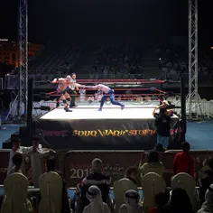 Qatar Pro Wrestling match in Souq Waqif, Doha, Qatar phot