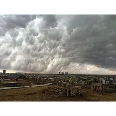 Storm rolling in last week in #Erbil. Photo by @lindsay_m