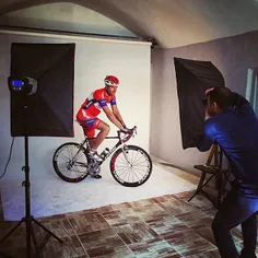 Javad Hefzi, member of Iran’s national cyclist team and P