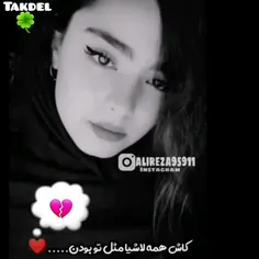 کاش هَمه لاشیا شبیه به تو بودن 🥀🖤