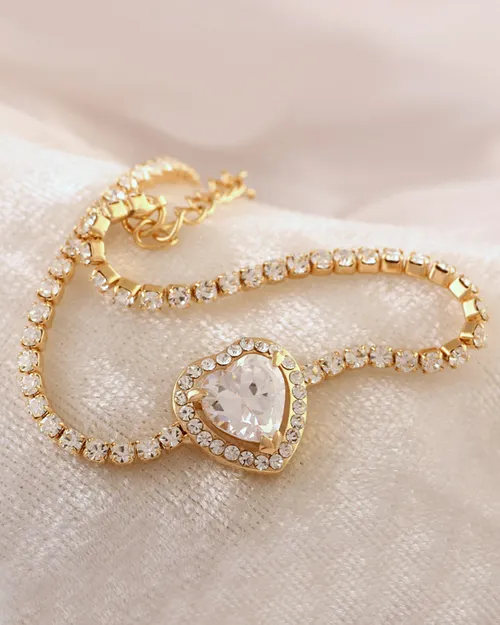 33,000 تومان دستبند زیبا با نماد قلب در مرکز دستبند