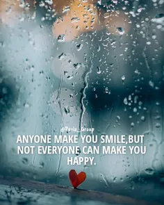 هر کسی می تونه باعث لبخندت بشه، اما هر کسی نمی تونه خوشحا