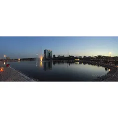 A #panoramic view of one of the twin #lakes at the #Norou