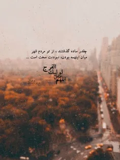 چقدر ساده گذشتند،از تو مردم شهر