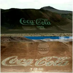 بزرگترین لوگوی#کوکاکولا در دامنه یکی از کوههای شیلی قرار 