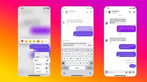 اینستاگرام قابلیت ویرایش پیام را می آورد